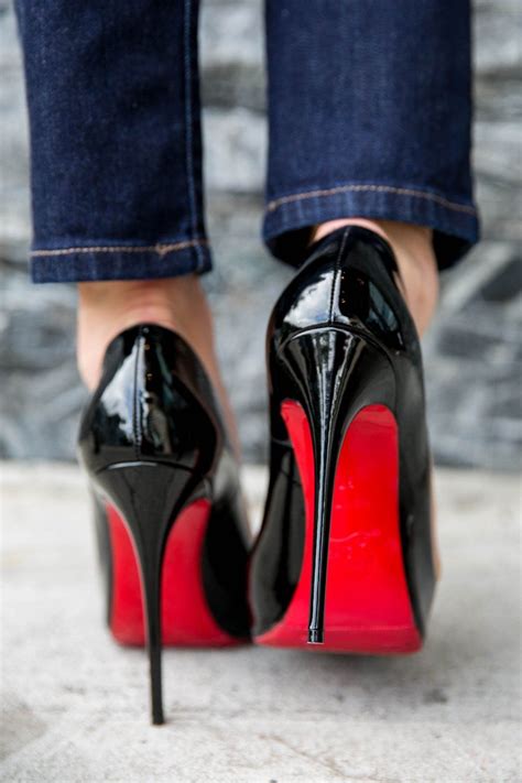 louis vuitton classic black heels with red bottom|louis vuitton wedding heels.